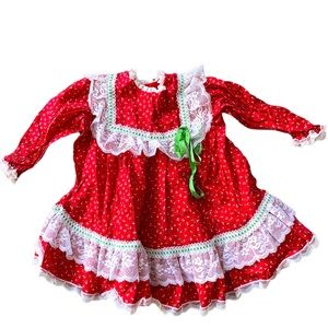 Vintage Bryan holiday dress made in USA 24 months-2t